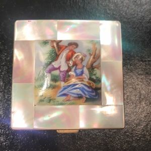 Vintage mother of pearl compact